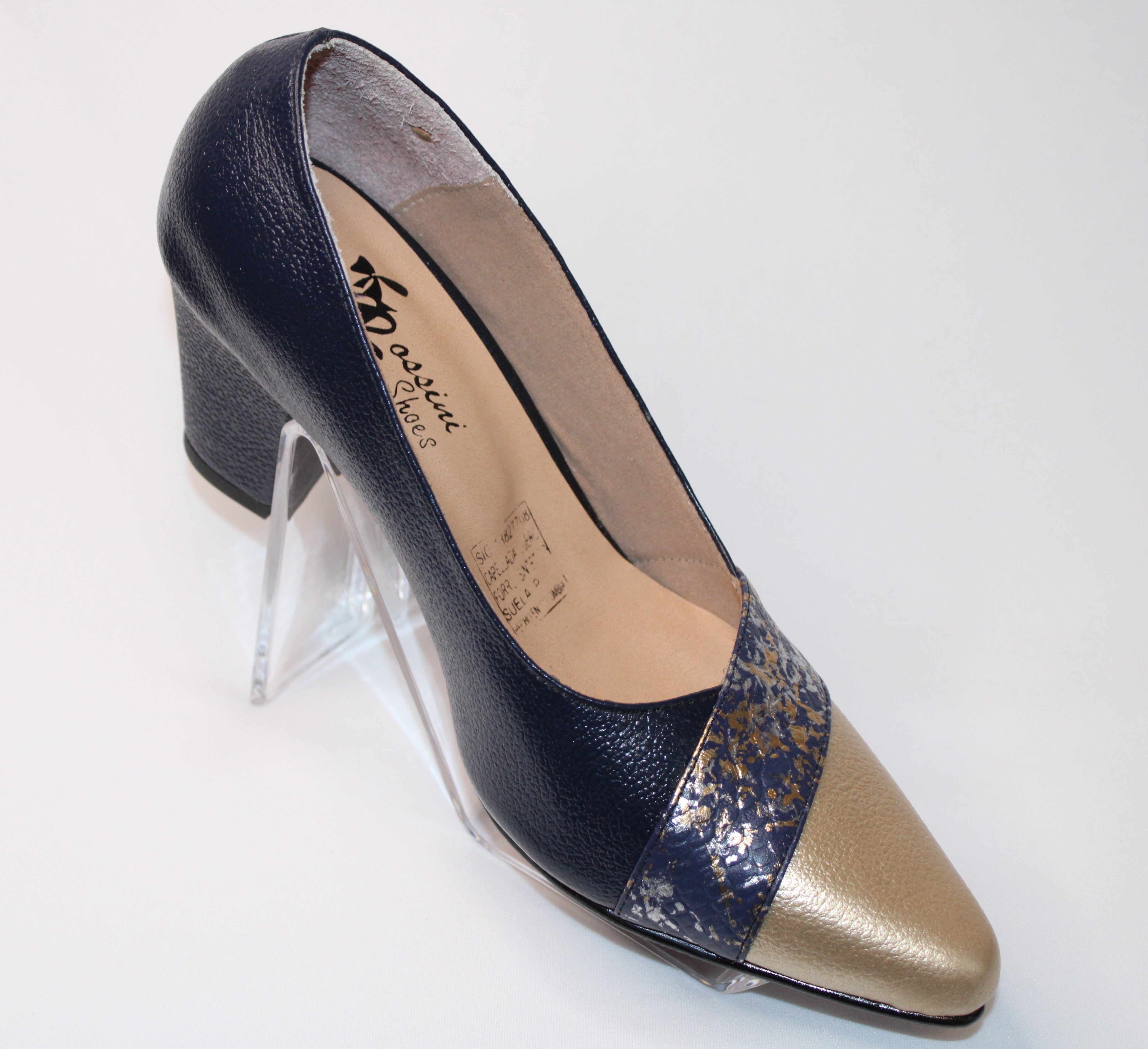 High Heel Golden / Dark Blue