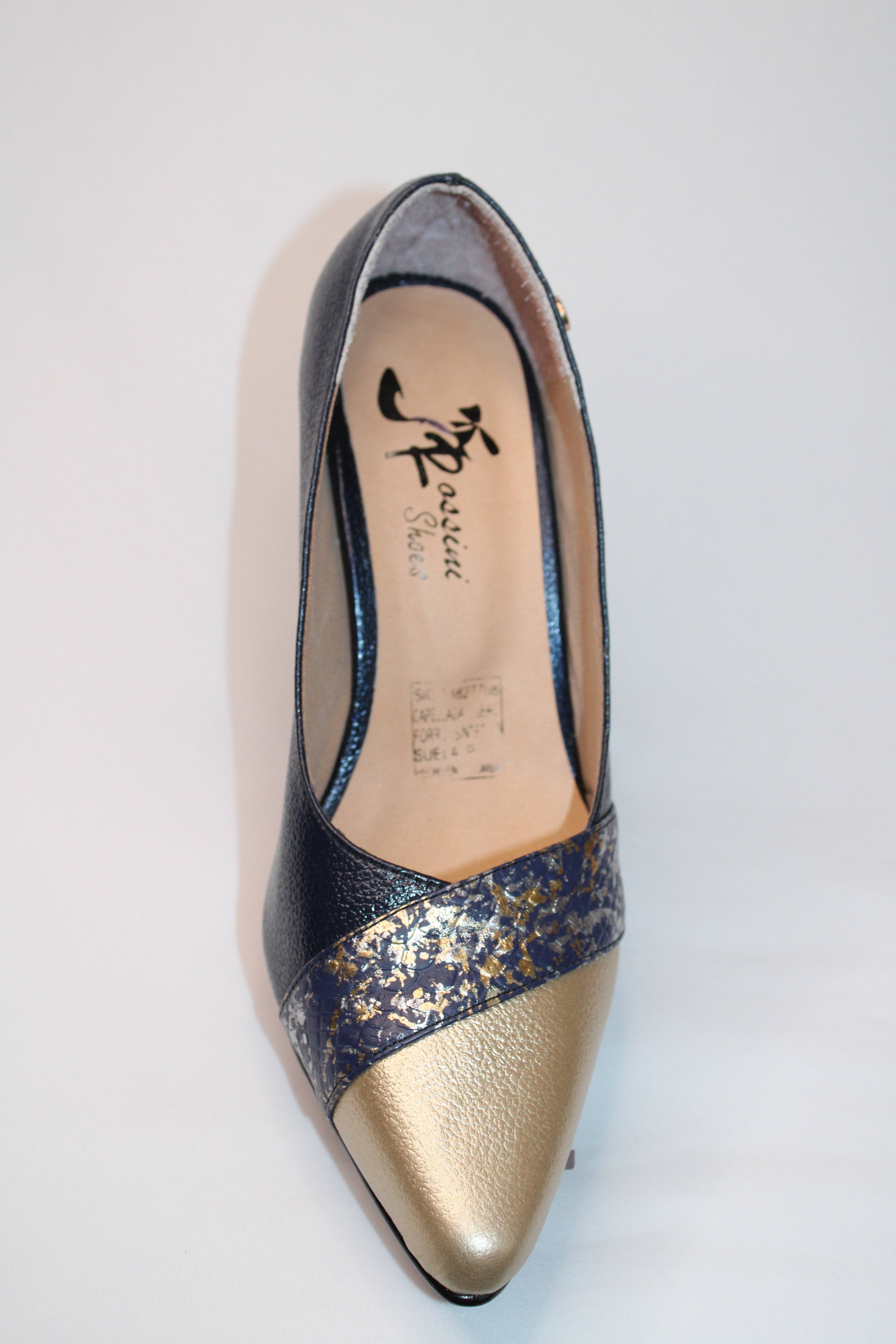 High Heel Golden / Dark Blue