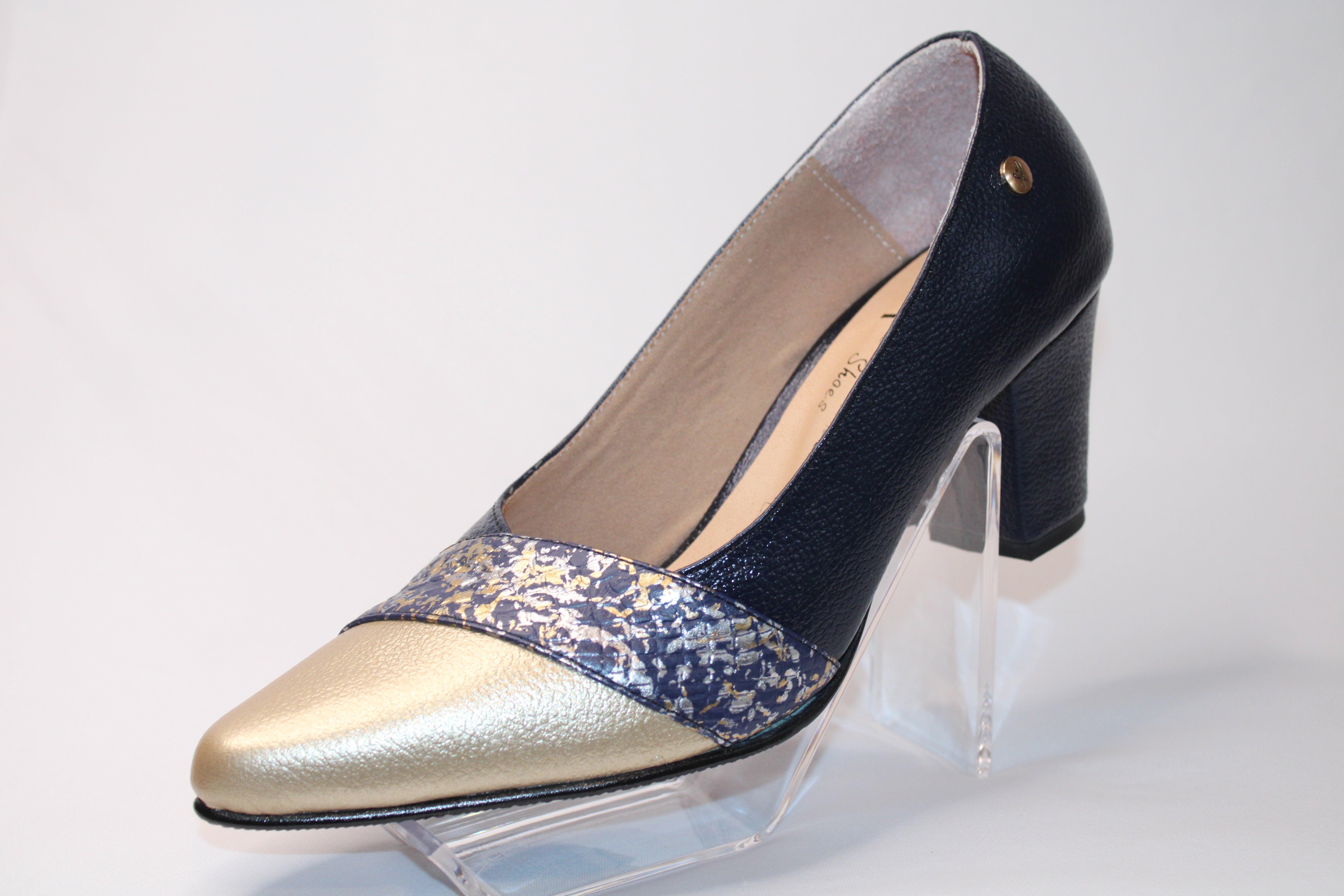 High Heel Golden / Dark Blue