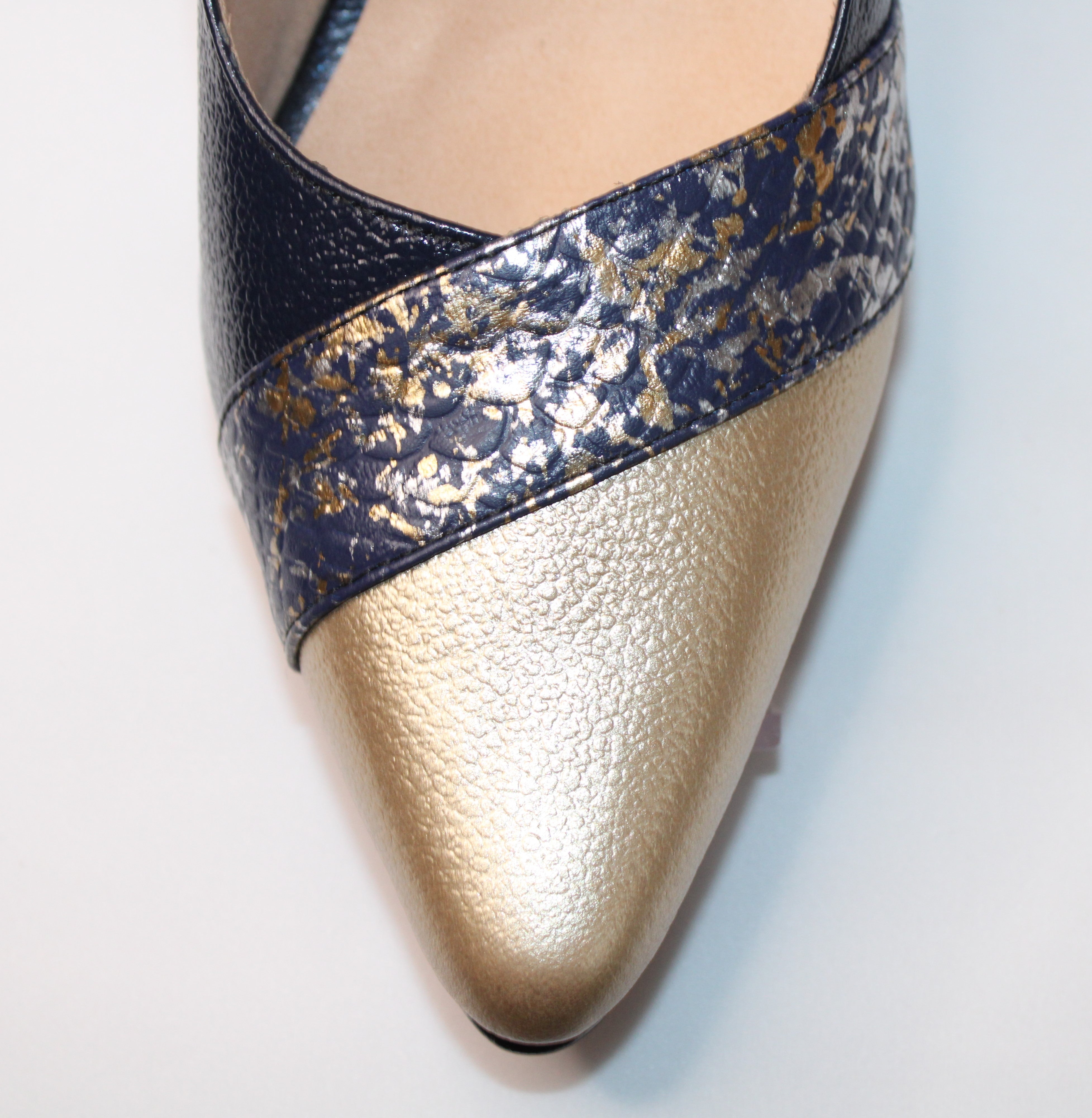 High Heel Golden / Dark Blue