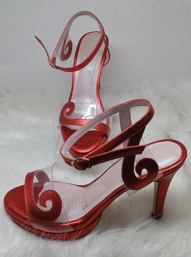 Red high heel Sandals| Ref 5855