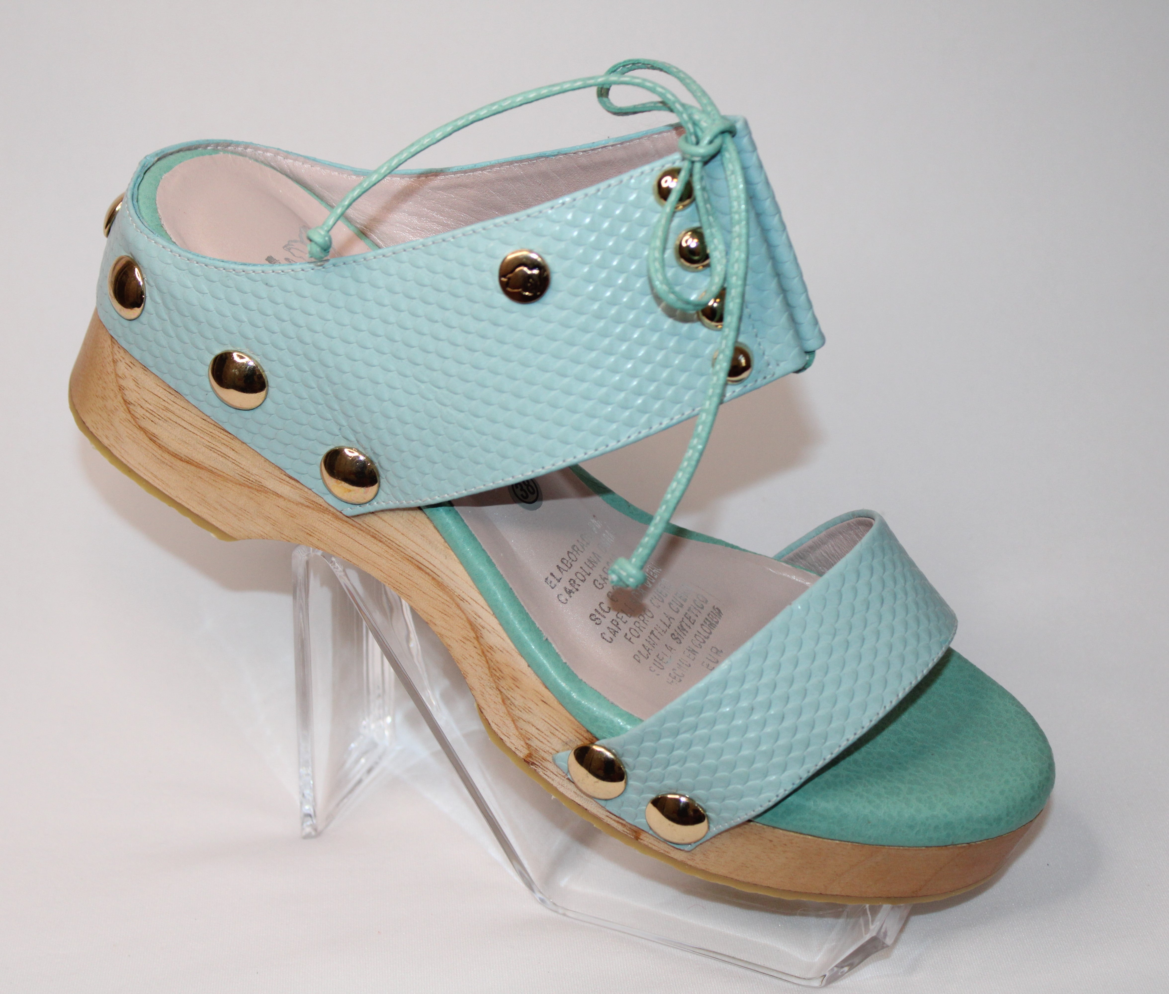 Flat sandals with wooden soles | REF 5651