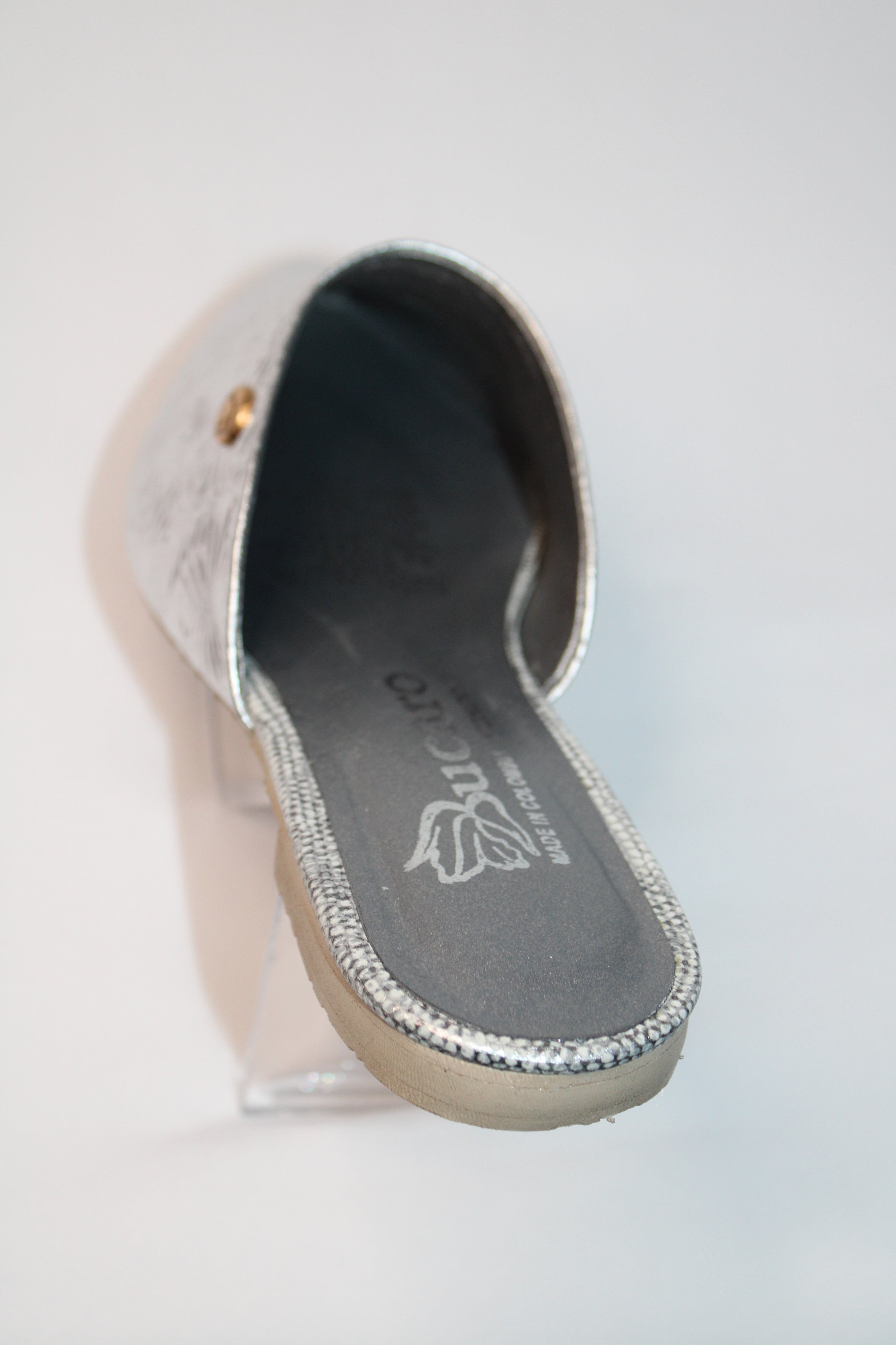 Silver Slingbacks flat | 3020