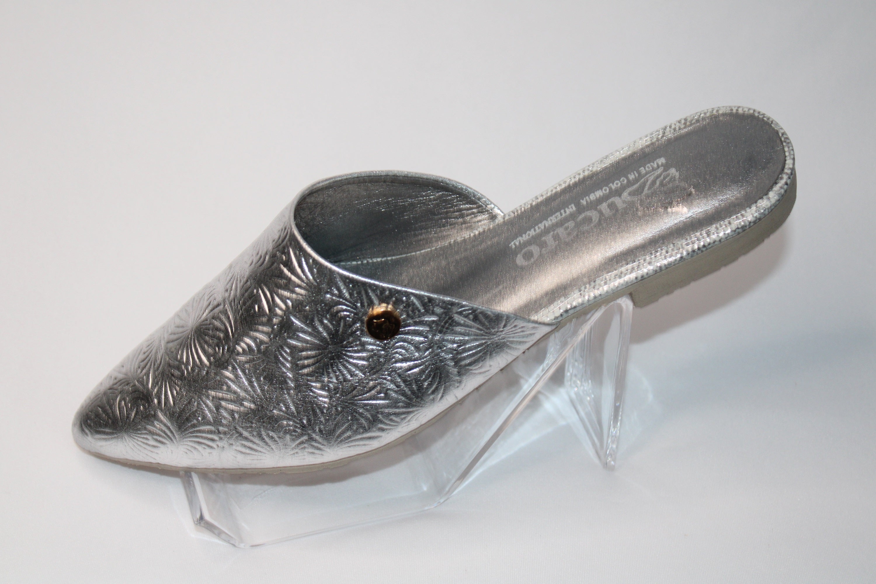 Silver Slingbacks flat | 3020